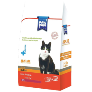 PAW PAW YETİŞKİN KEDİ MAMASI BALIKLI 1 KG